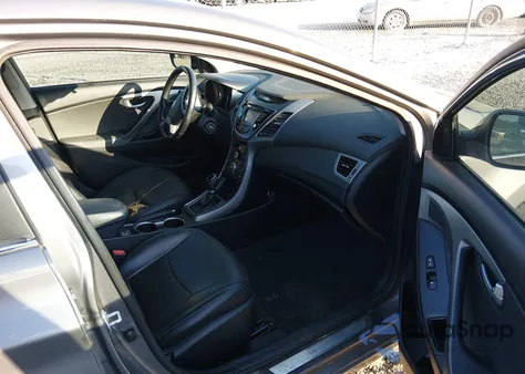 2014 Hyundai Elantra Limited from USA, damaged, VIN 5NPDH4AE7EH512876